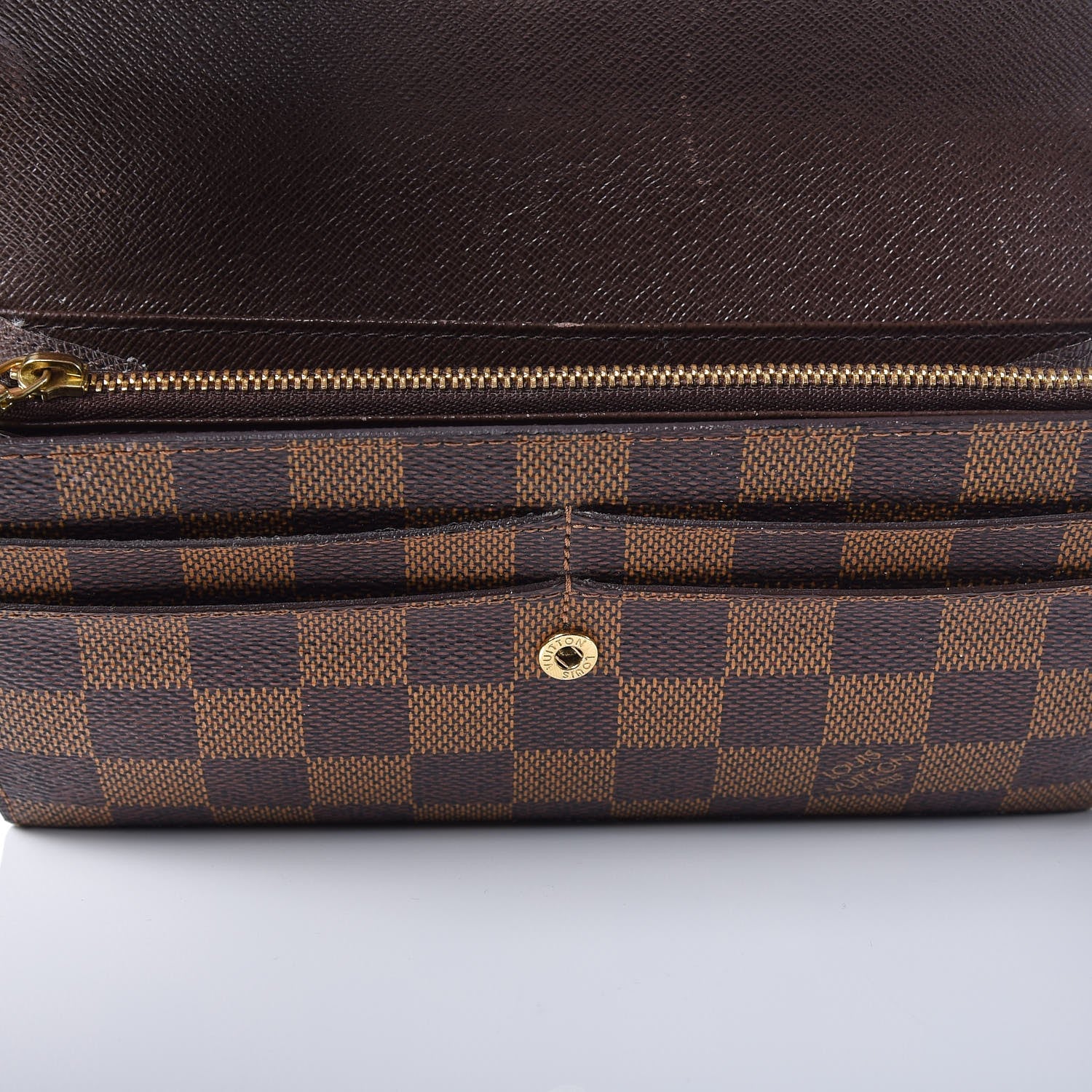 Louis Vuitton Damier Ebene Sarah Wallet 11 of 12