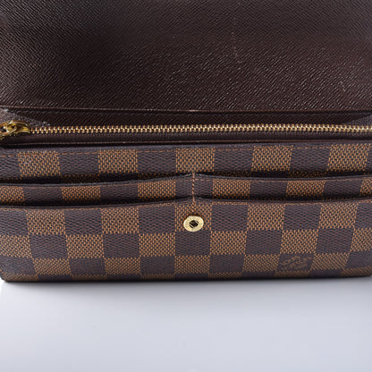 Louis Vuitton Damier Ebene Sarah Wallet 11 of 12
