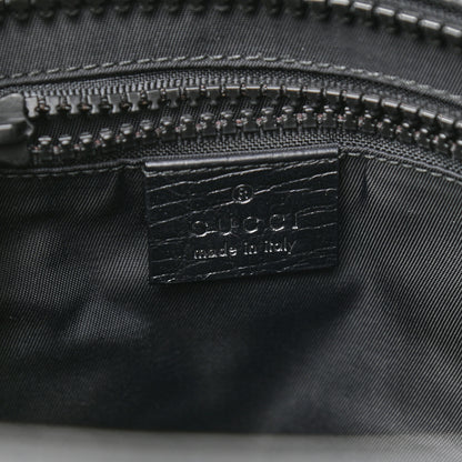 Gucci GG Supreme Monogram Web Handle Vertical Tote Black Grey 6 of 10