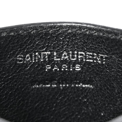 Saint Laurent Calfskin Y Quilted Monogram LouLou Credit Card Case Black 6 of 15