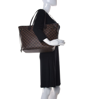 Louis Vuitton Damier Ebene Neo Neverfull MM Rose Ballerine 3 of 14
