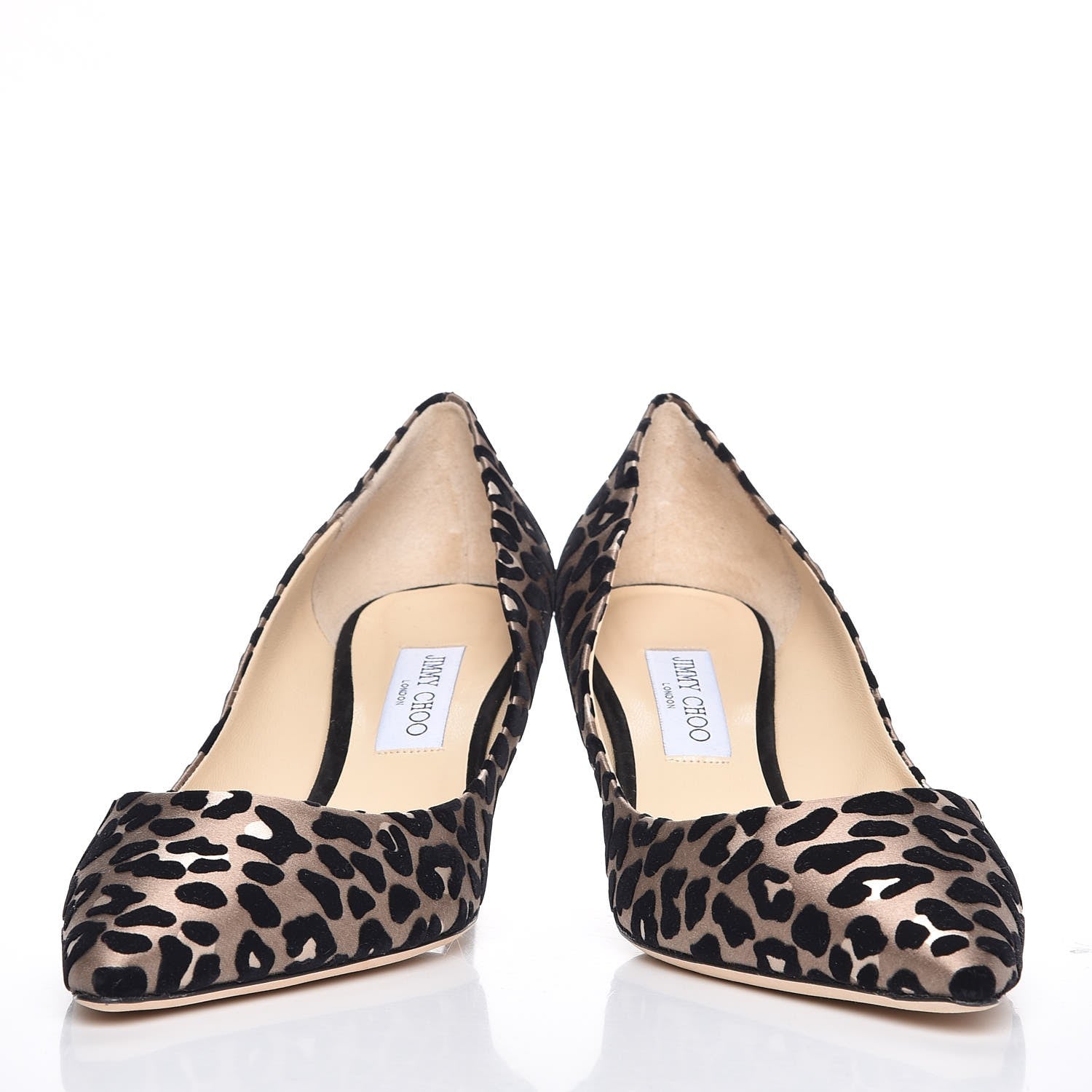 Jimmy Choo Satin Romy 80 Pumps 42 Leopard 6 of 10