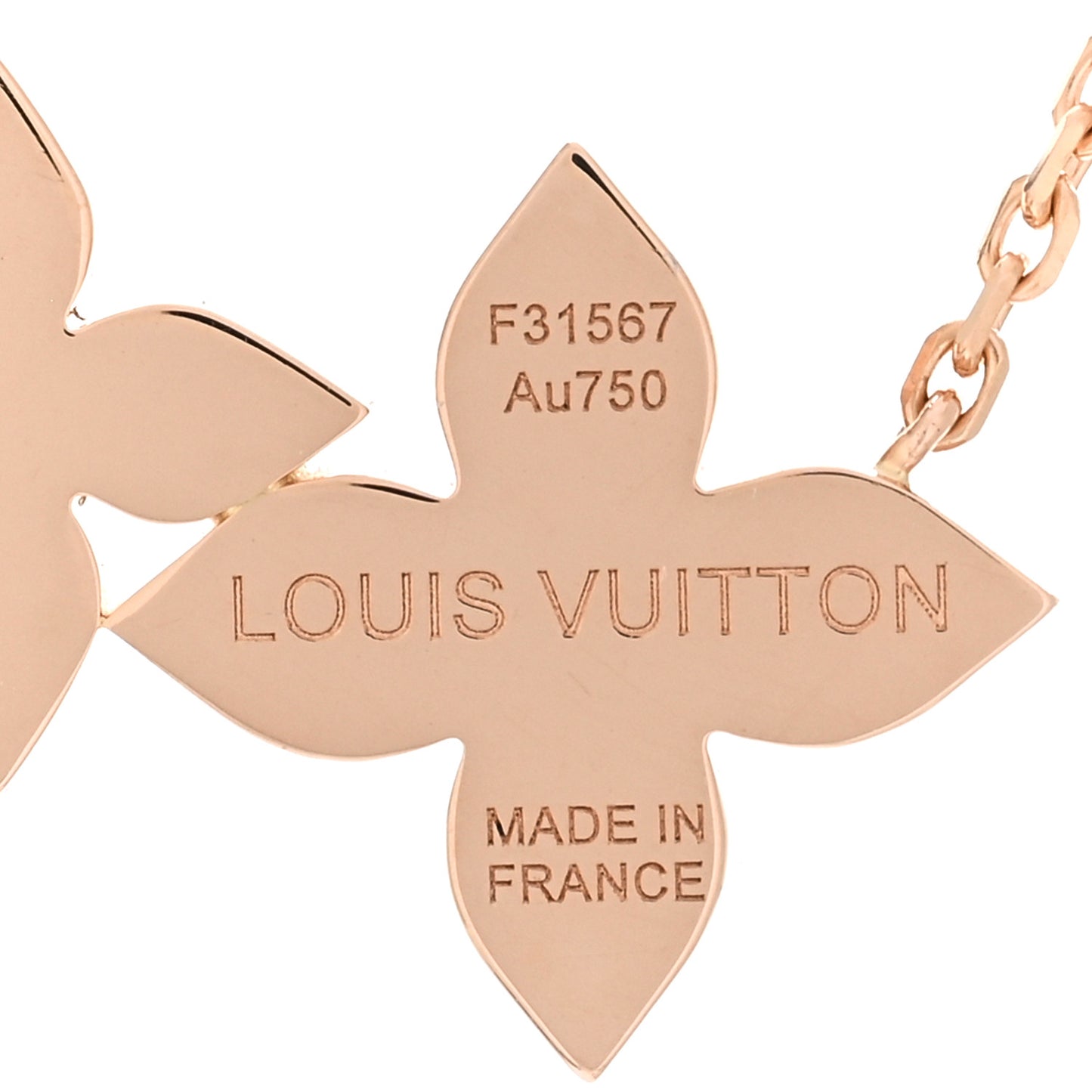 18K Pink Gold Diamond Star Blossom Necklace