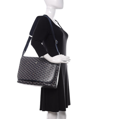 Goyard Goyardine Capetien Messenger Bag Navy 2 of 14