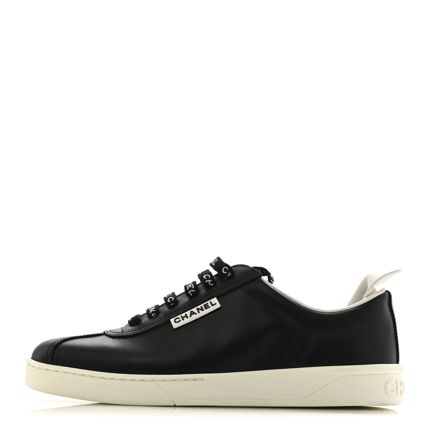 Calfskin CC Womens Sneakers 36 Black