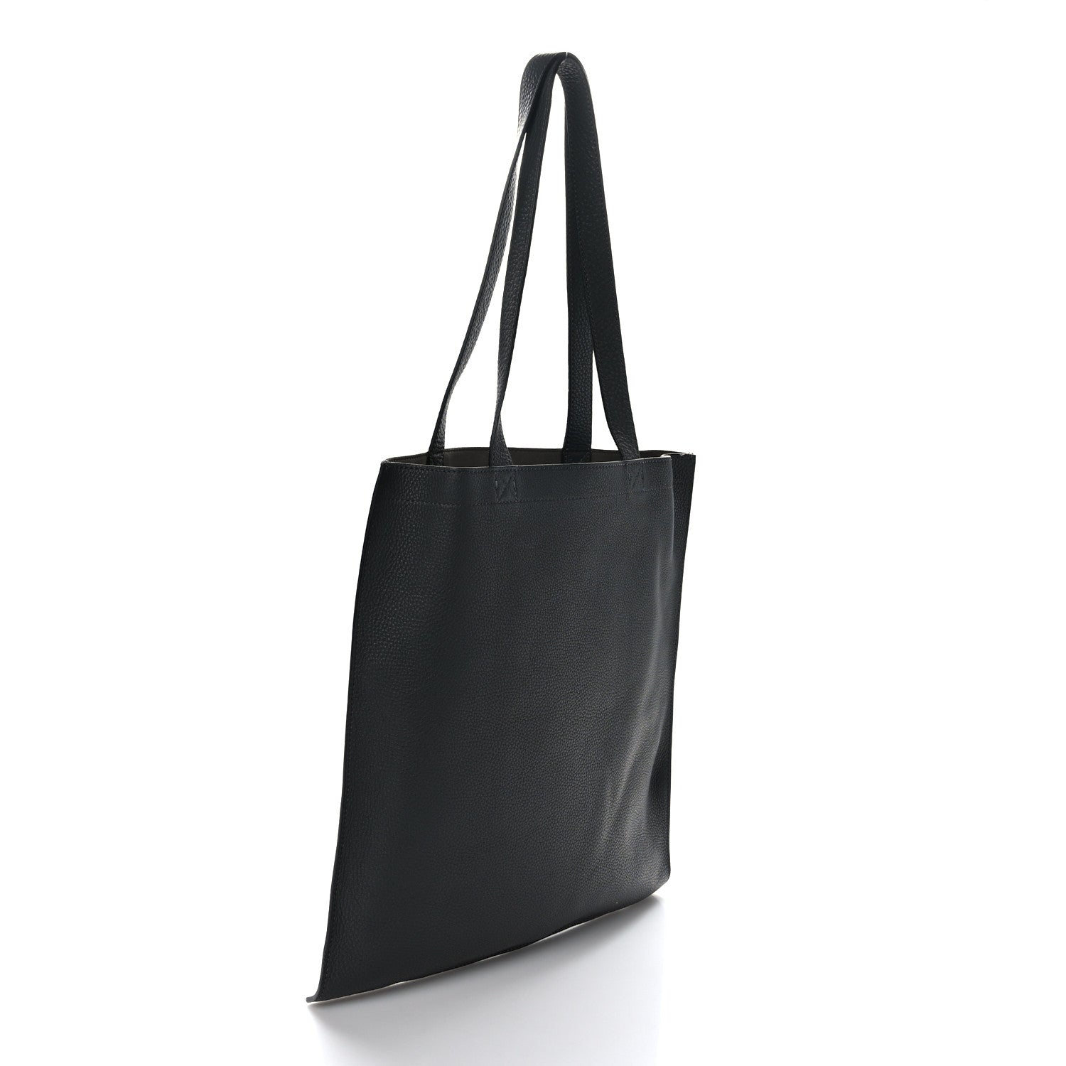 Fendi Cuoio Romano Logo Tote Black 3 of 10