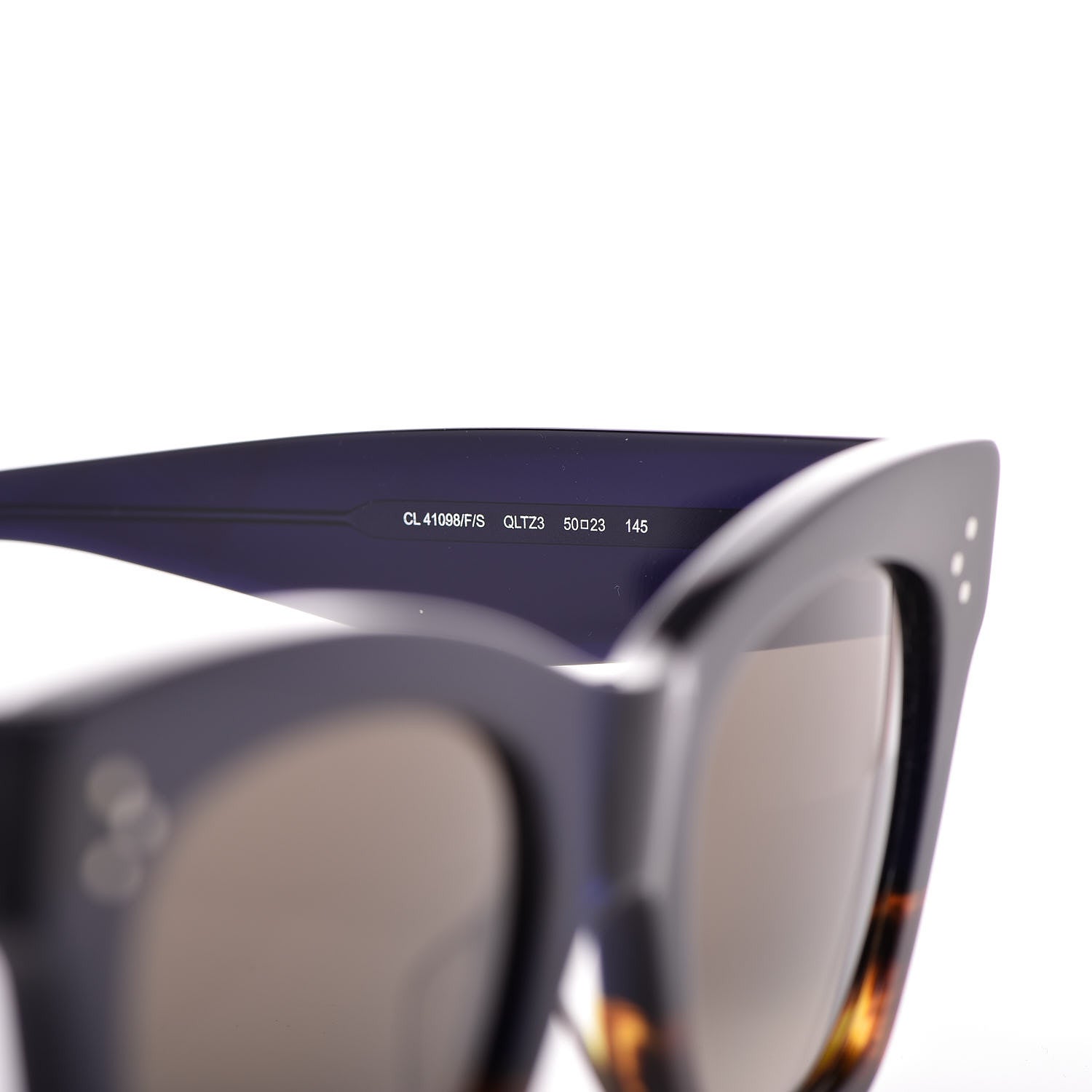 Celine Catherine Sunglasses CL 41098 F/S Blue Havana 5 of 7