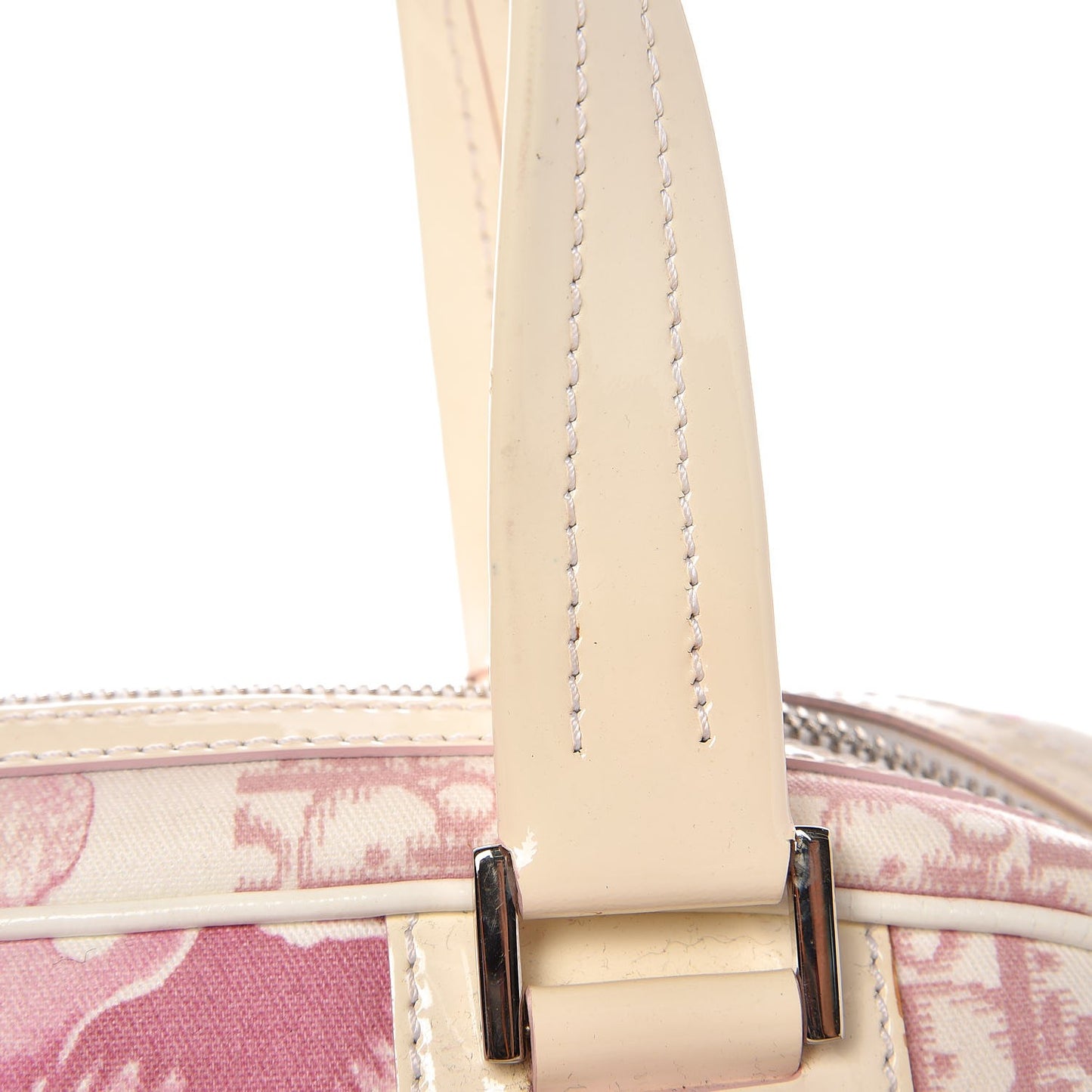 Canvas Monogram Floral Bowler Pink