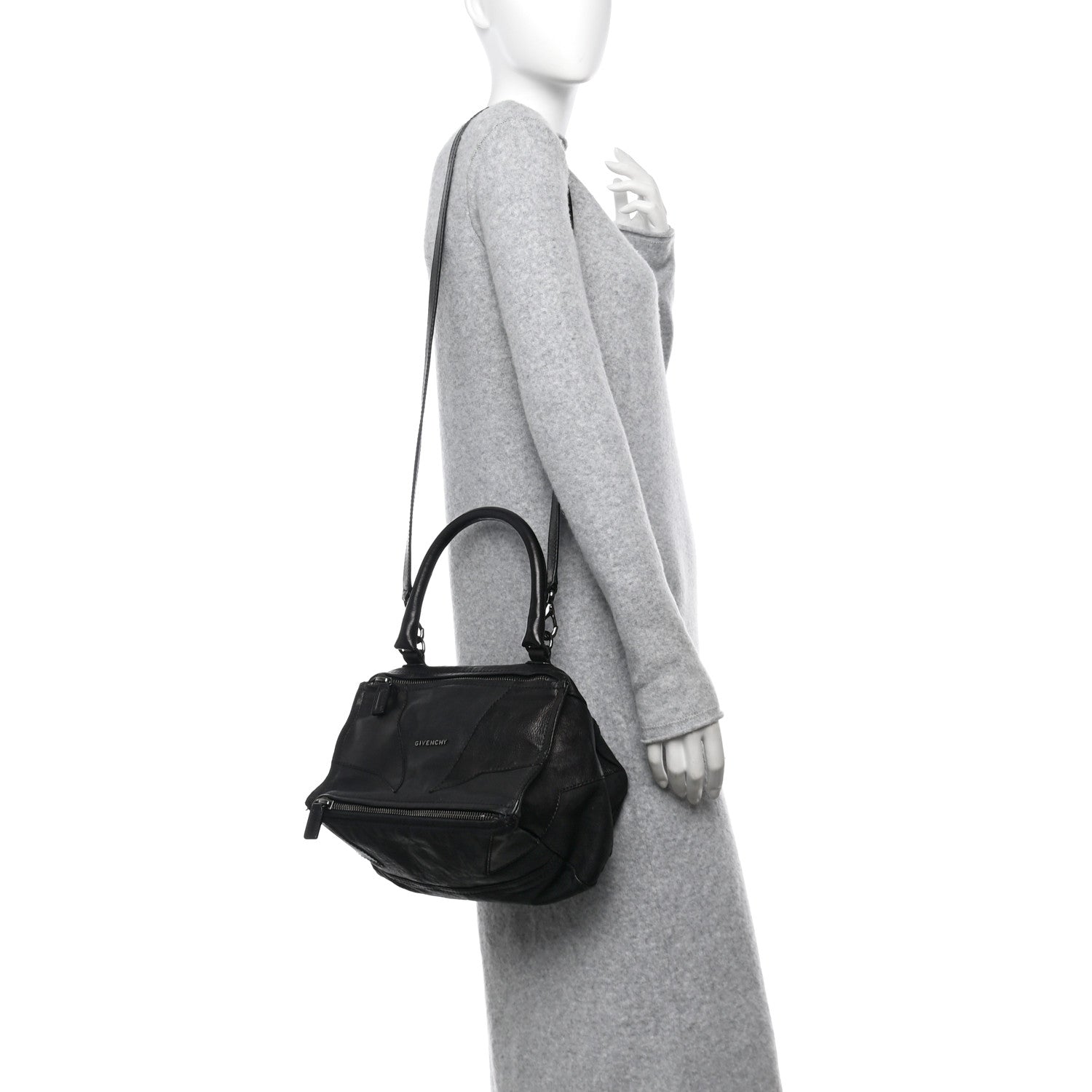 Givenchy Calfskin Patchwork Small Pandora Black 2 of 12