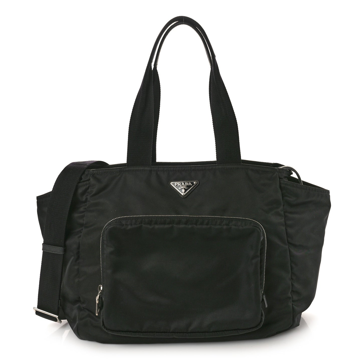 Nylon Vela Baby Bag Black