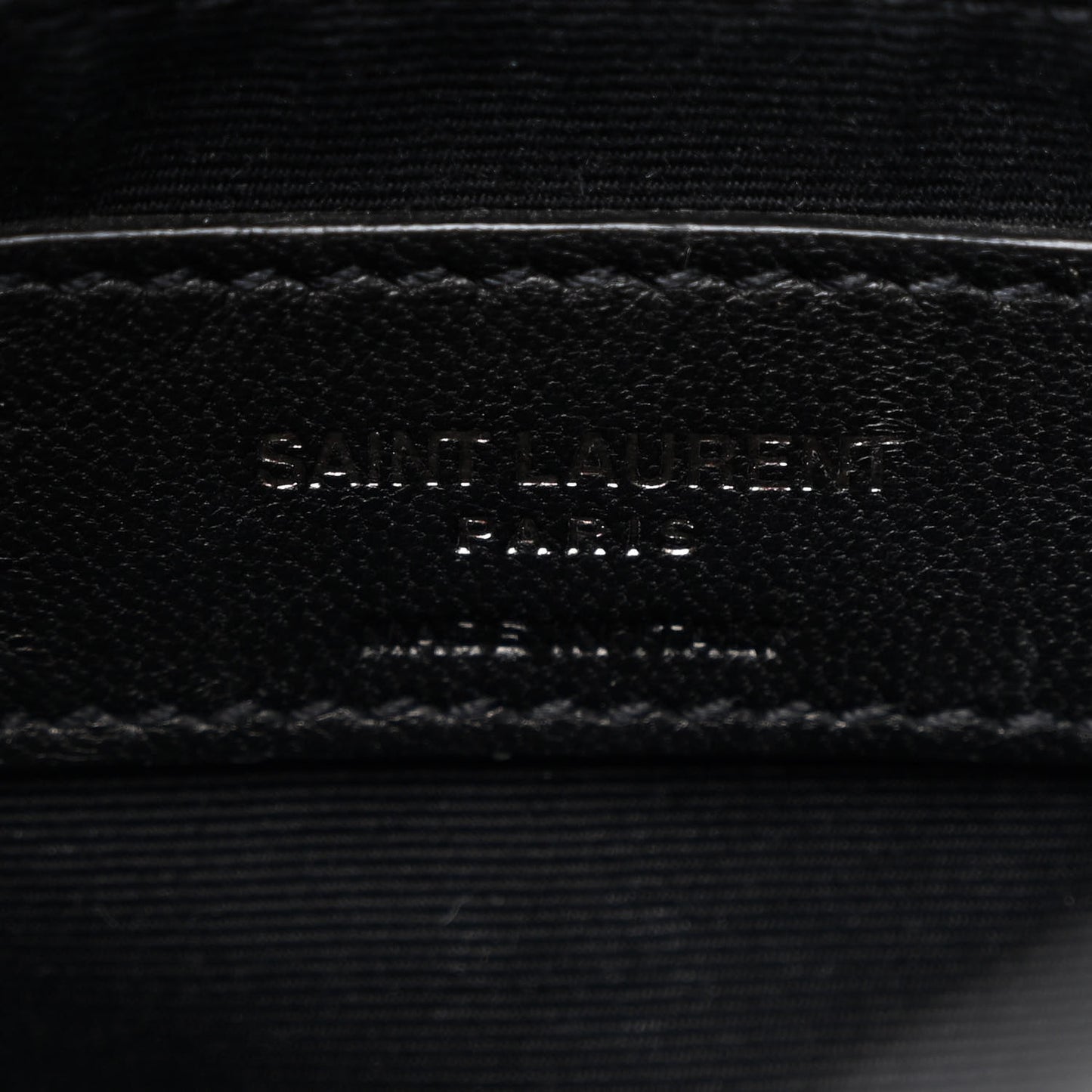 Crinkled Calfskin Matelasse Monogram Niki Chain Wallet Black