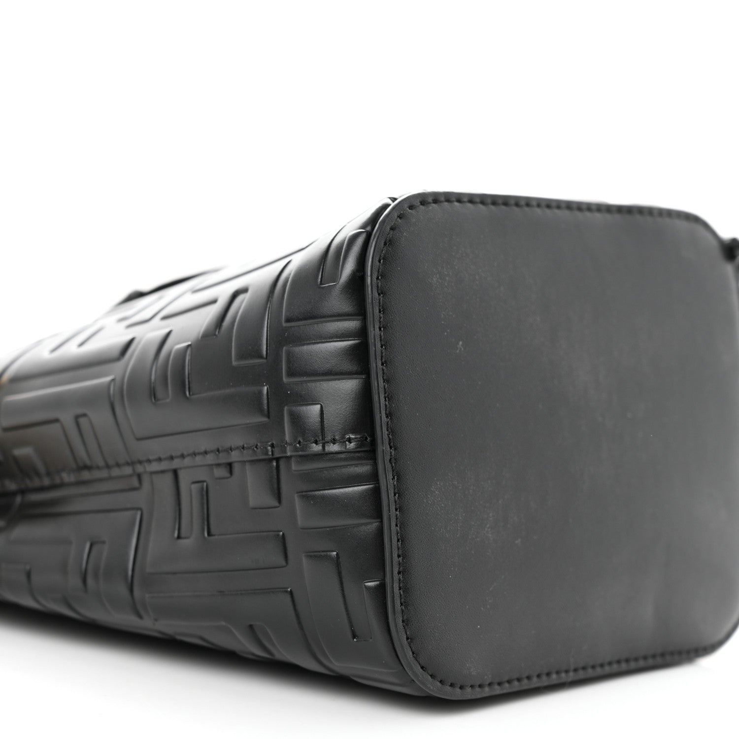 Fendi Vitello Liberty F is Fendi FF 1974 Embossed Mini Mon Tresor Bucket Bag Black 10 of 16