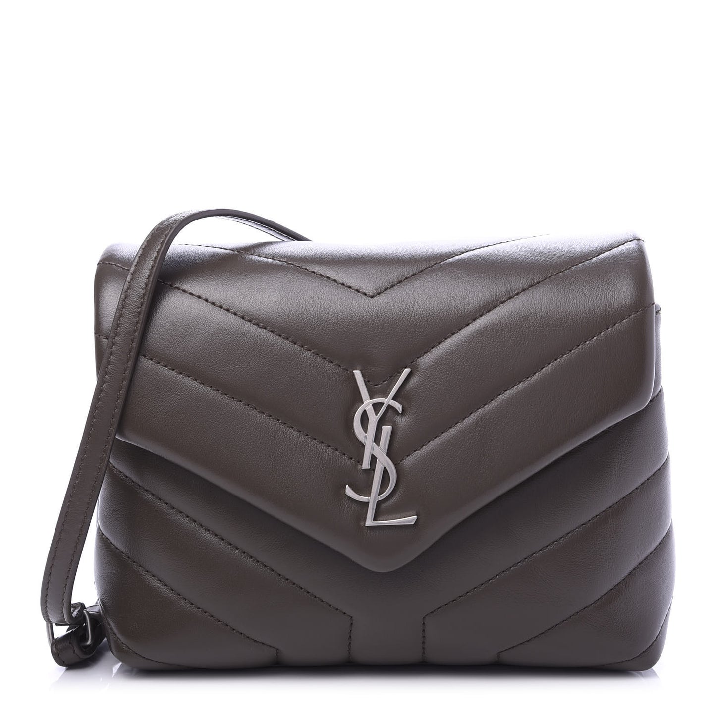 Calfskin Y Quilted Monogram Toy Loulou Crossbody Bag Faggio