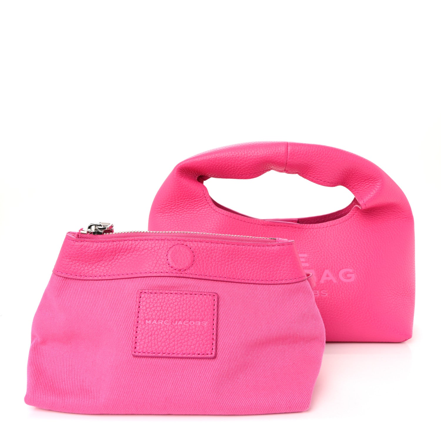 Marc Jacobs Grained Calfskin Mini The Sack Bag Hot Pink 1824176