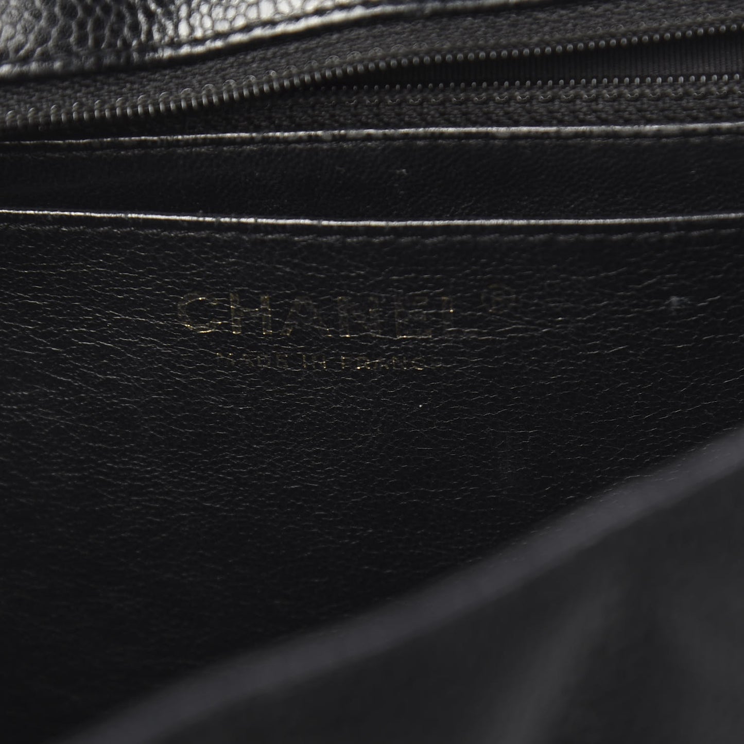 Caviar Quilted Jumbo Single Flap Black