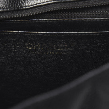 Chanel Caviar Quilted Jumbo Single Flap Black 7 of 14
