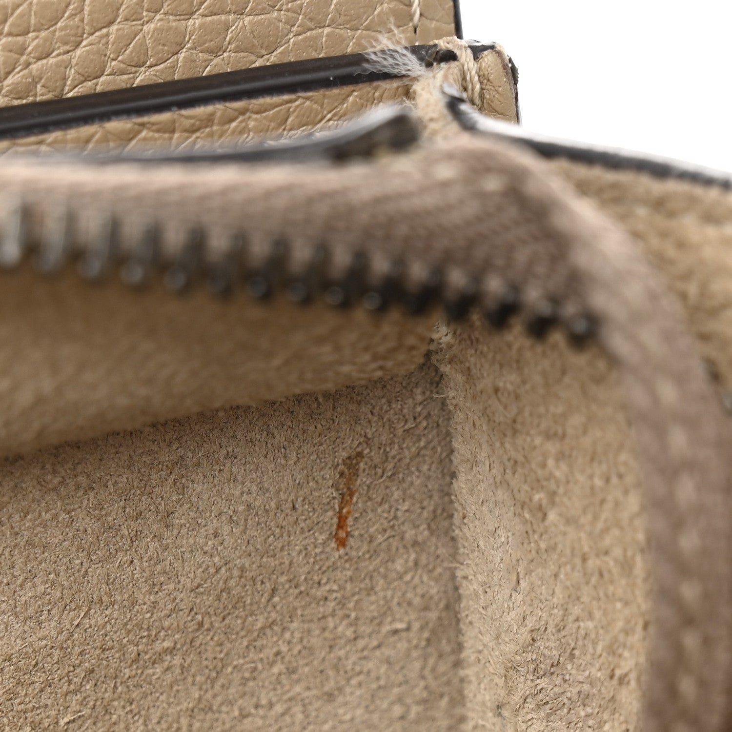 Celine Drummed Calfskin Nano Luggage Dune 22 of 33