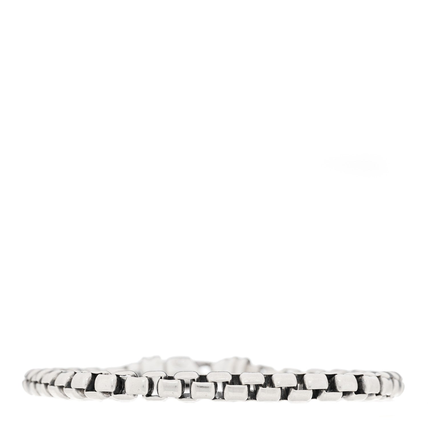 David Yurman Sterling Silver 5mm Box Chain Bracelet 1 of 8