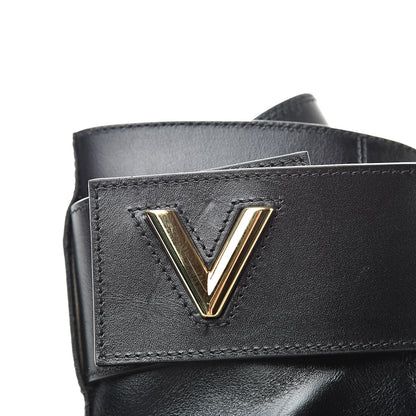 Louis Vuitton Calfskin Wonderland Ranger Boots 37 Black 10 of 11