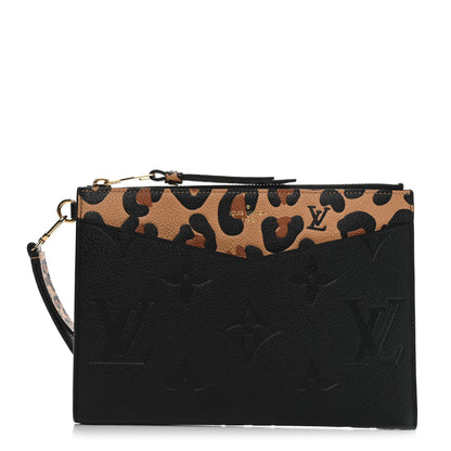 Louis Vuitton Empreinte Monogram Giant Wild at Heart Pochette Melanie MM Black 1 of 8