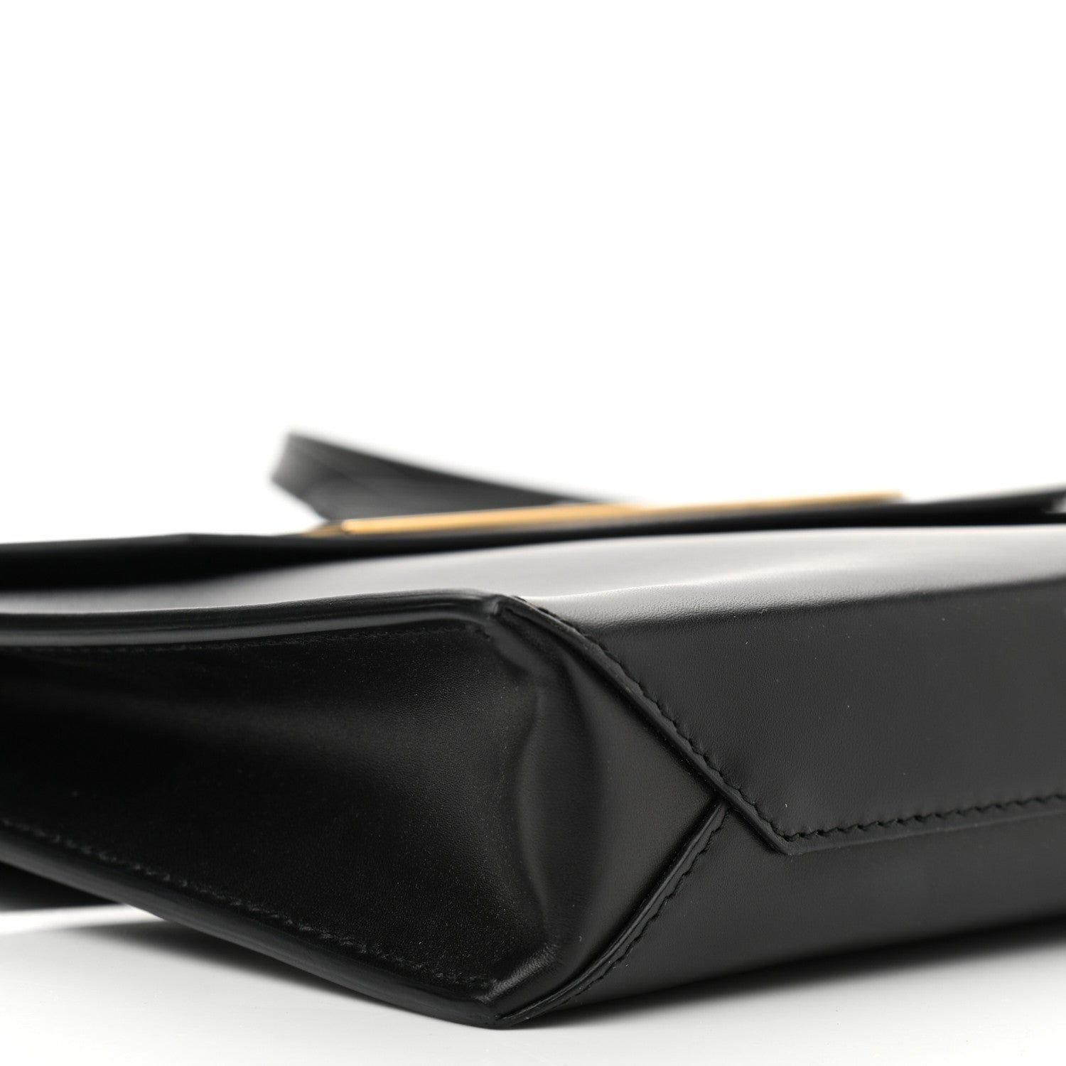 Balenciaga Calfskin Cable Flap Clutch Black 9 of 11