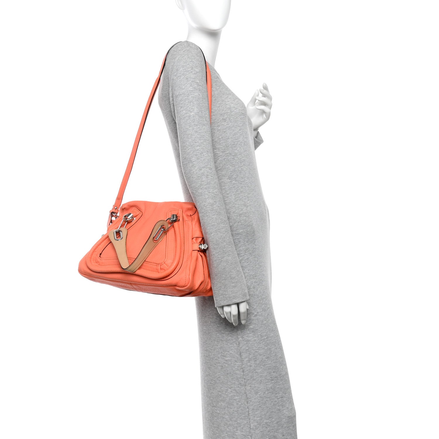 Chloe Calfskin Small Paraty Orange Fizz 2 of 9