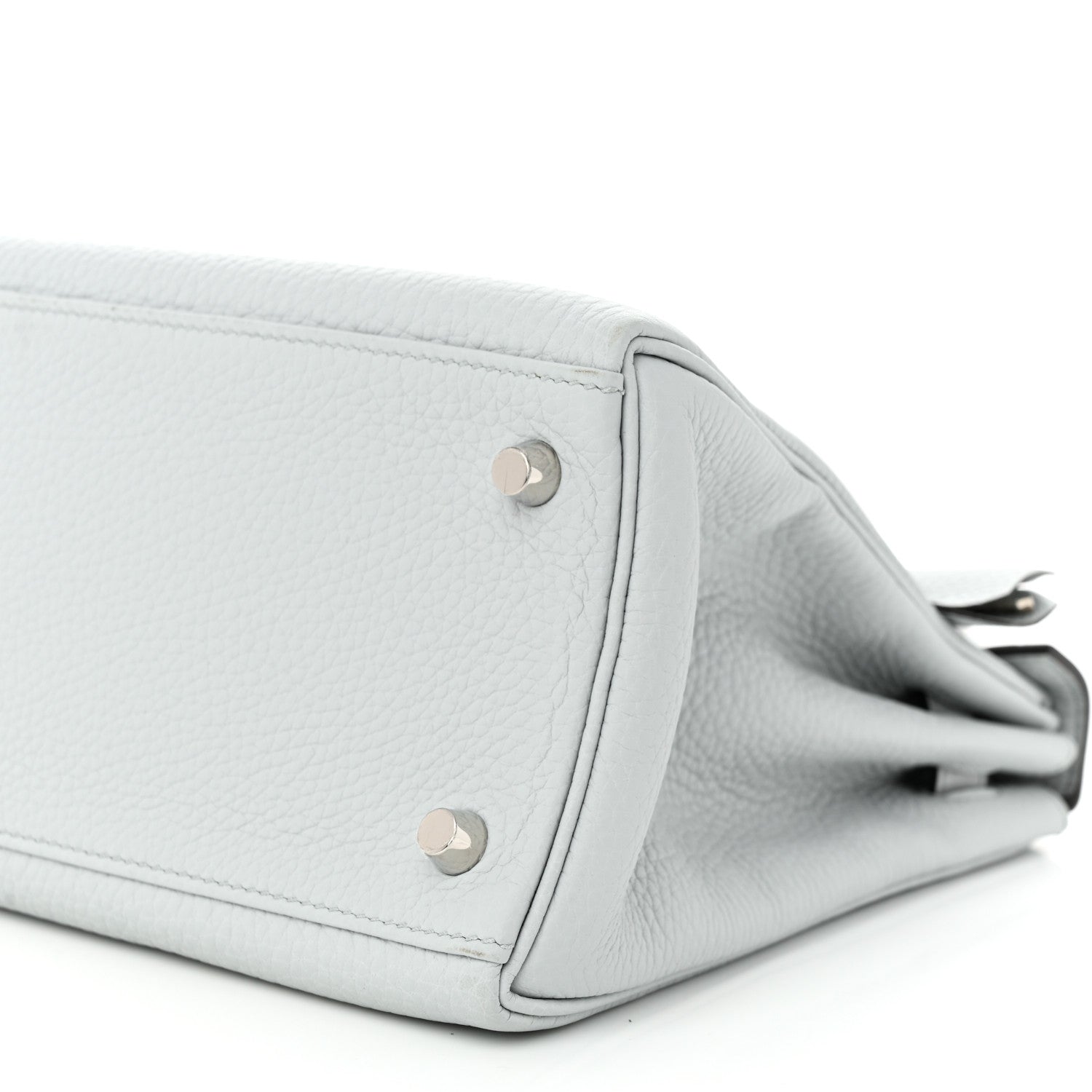 Hermes Taurillon Clemence Kelly Retourne 28 Bleu Pale 10 of 11