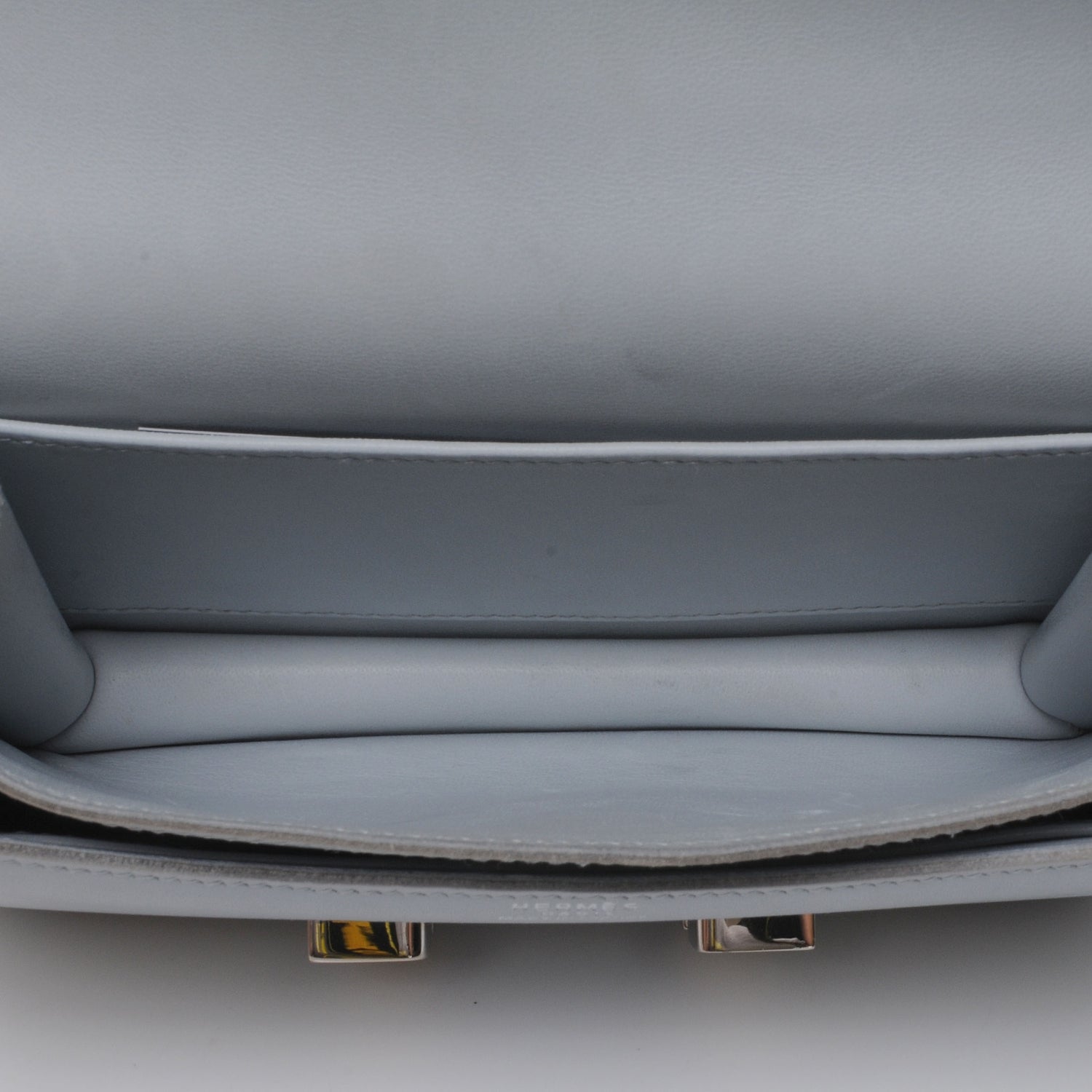 Hermes Box Leather Mini Constance Gris Pale 7 of 8