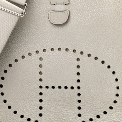 Hermes Taurillon Clemence Evelyne III PM Gris Perle 7 of 12