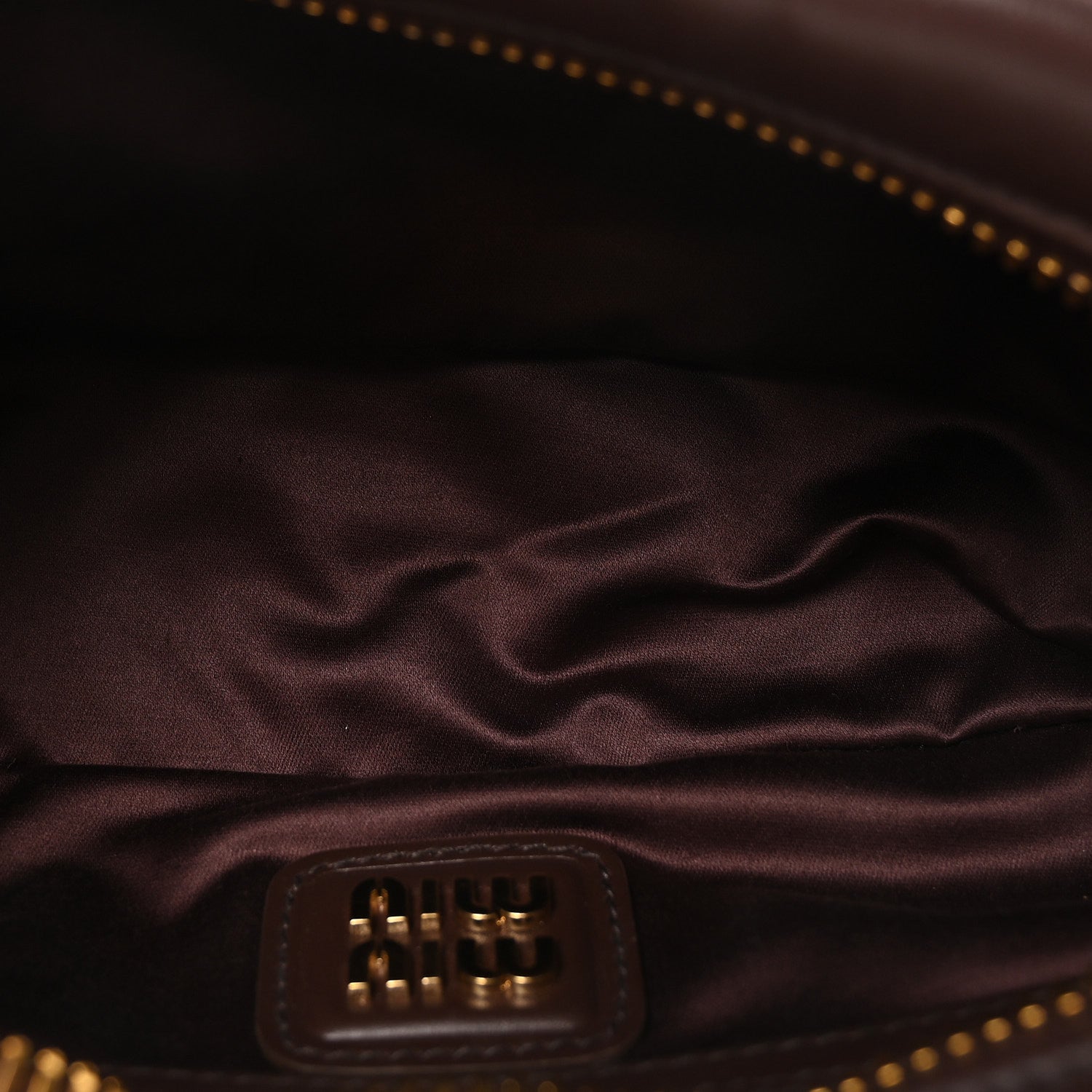 Miu Miu Calfskin Mini Arcadie Top Handle Bag Briarwood 1879683
