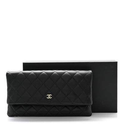 Chanel Lambskin Quilted CC Beauty Clutch Black 21 of 22
