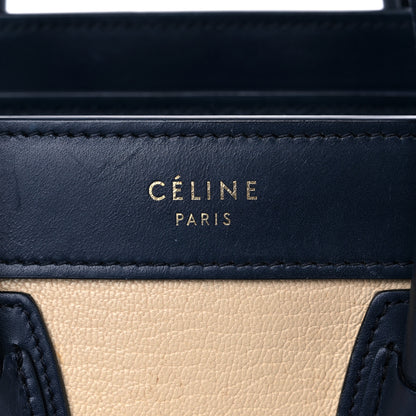 Celine Drummed Calfskin Nano Tri-Color Luggage Firefly 7 of 13
