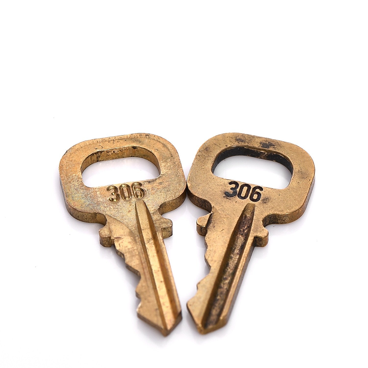 Louis Vuitton Brass Lock and 2 Keys Set #306 5 of 6