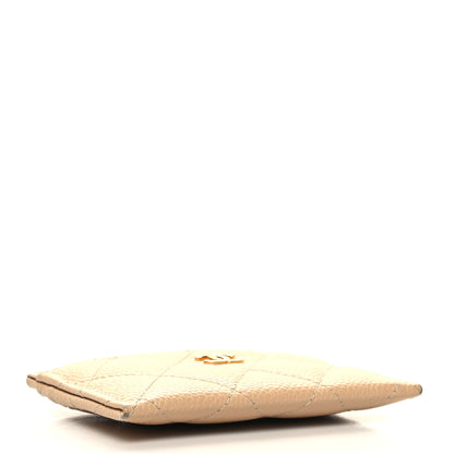 Chanel Caviar Quilted Card Holder Beige 4 of 12
