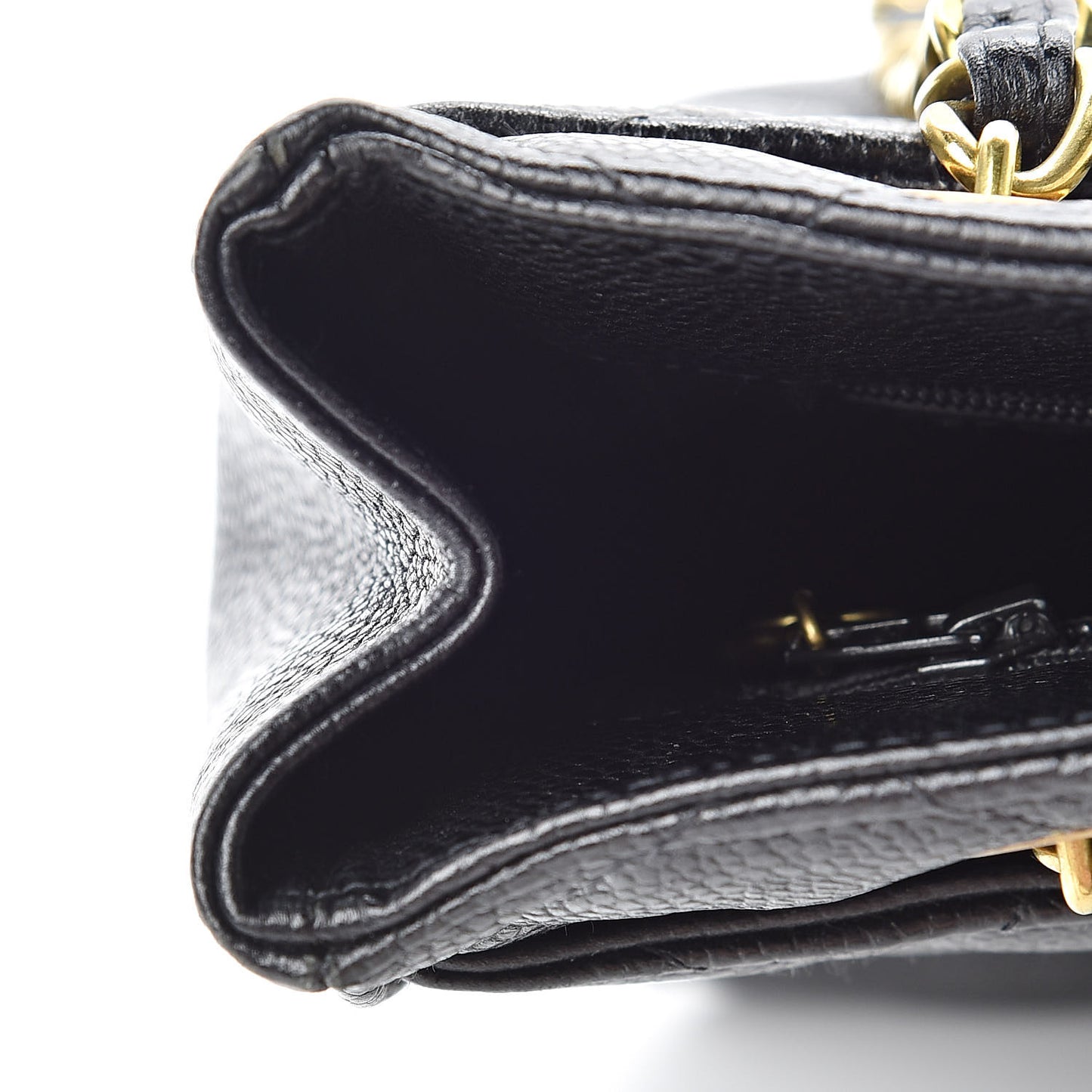Caviar Quilted Small Tote Black