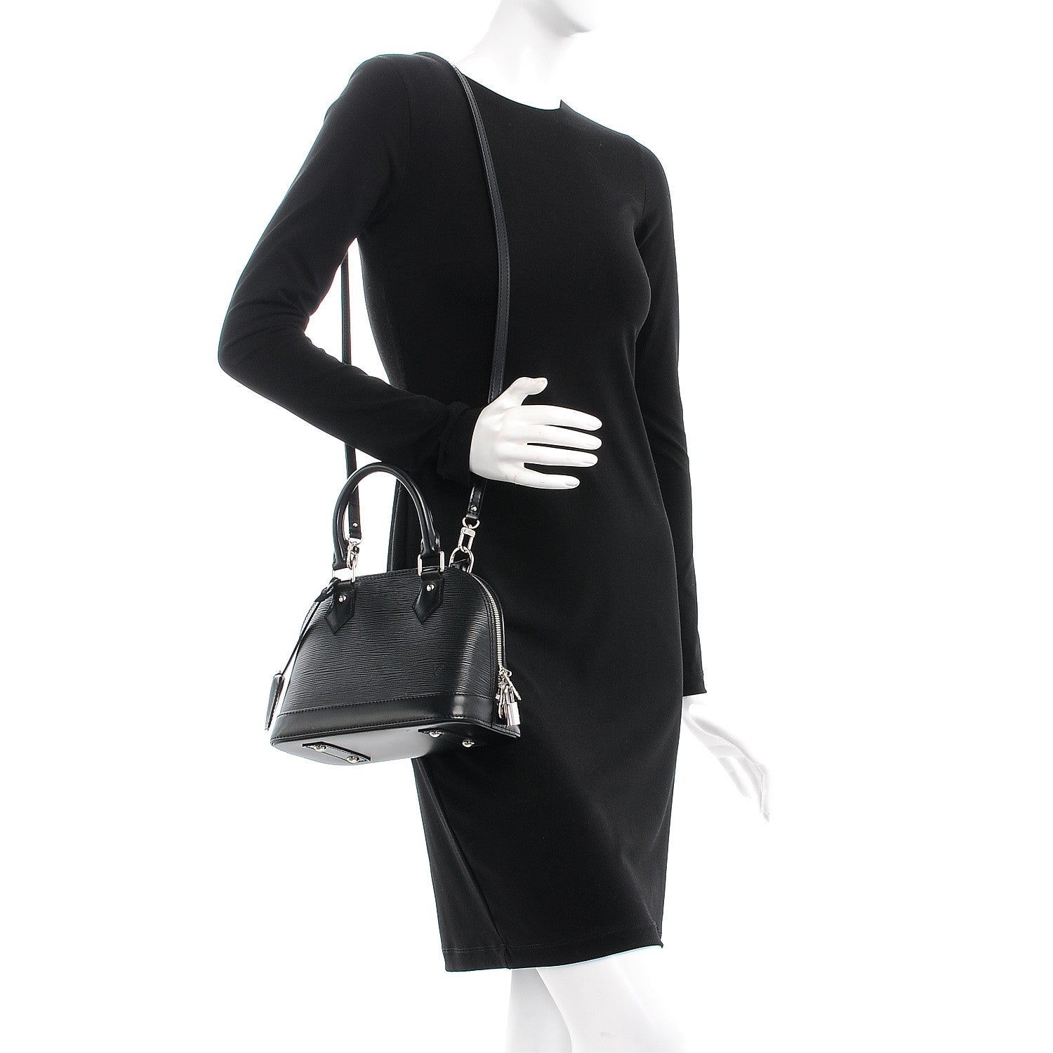 Louis Vuitton Epi Alma BB Black 2 of 9