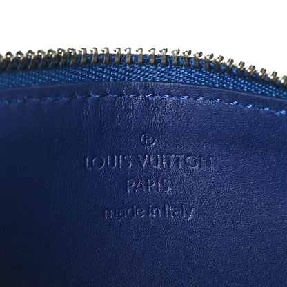 Louis Vuitton Cowhide Monogram Bandana Coin Card Holder Blue 7 of 7