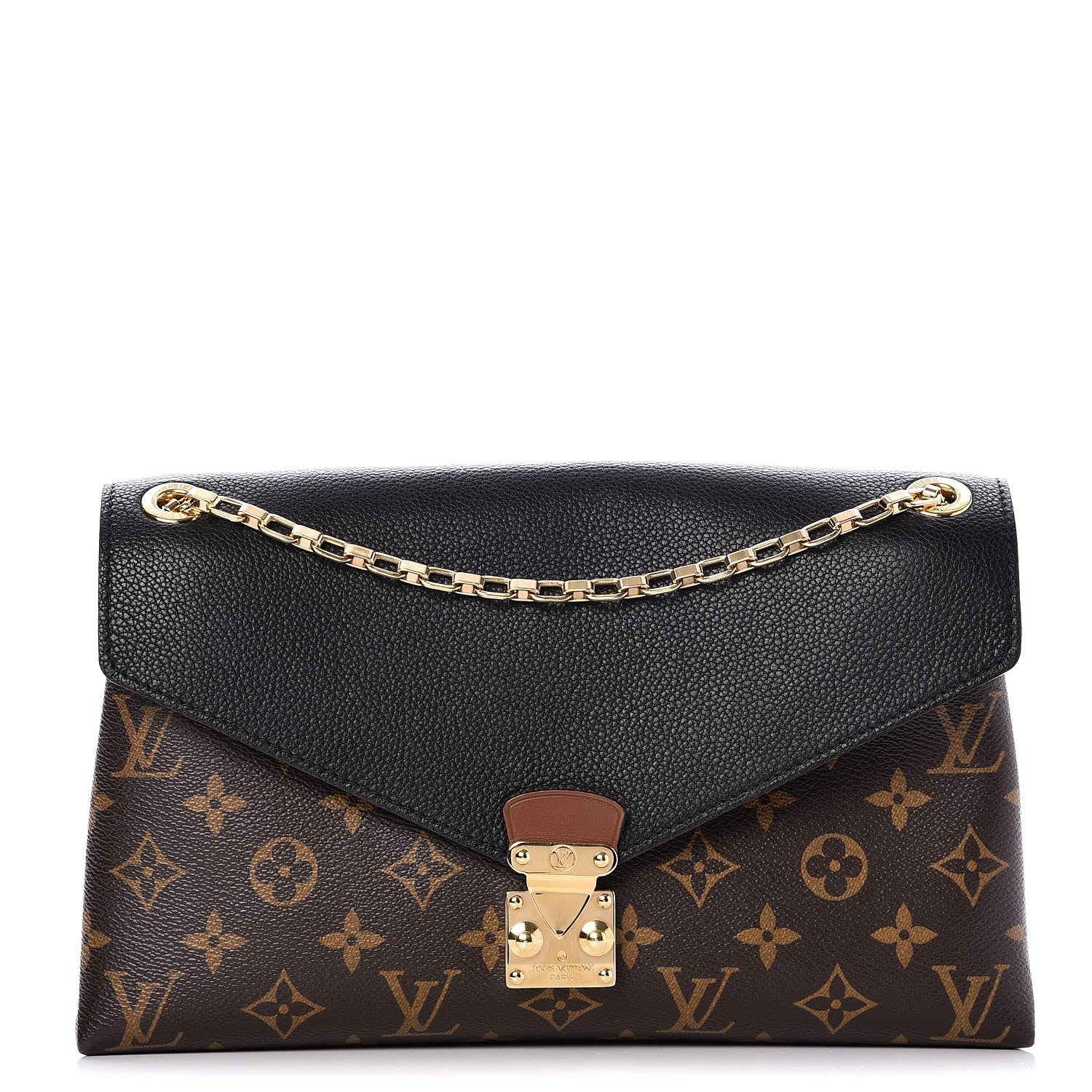 Louis Vuitton Monogram Pallas Chain Black 1 of 9