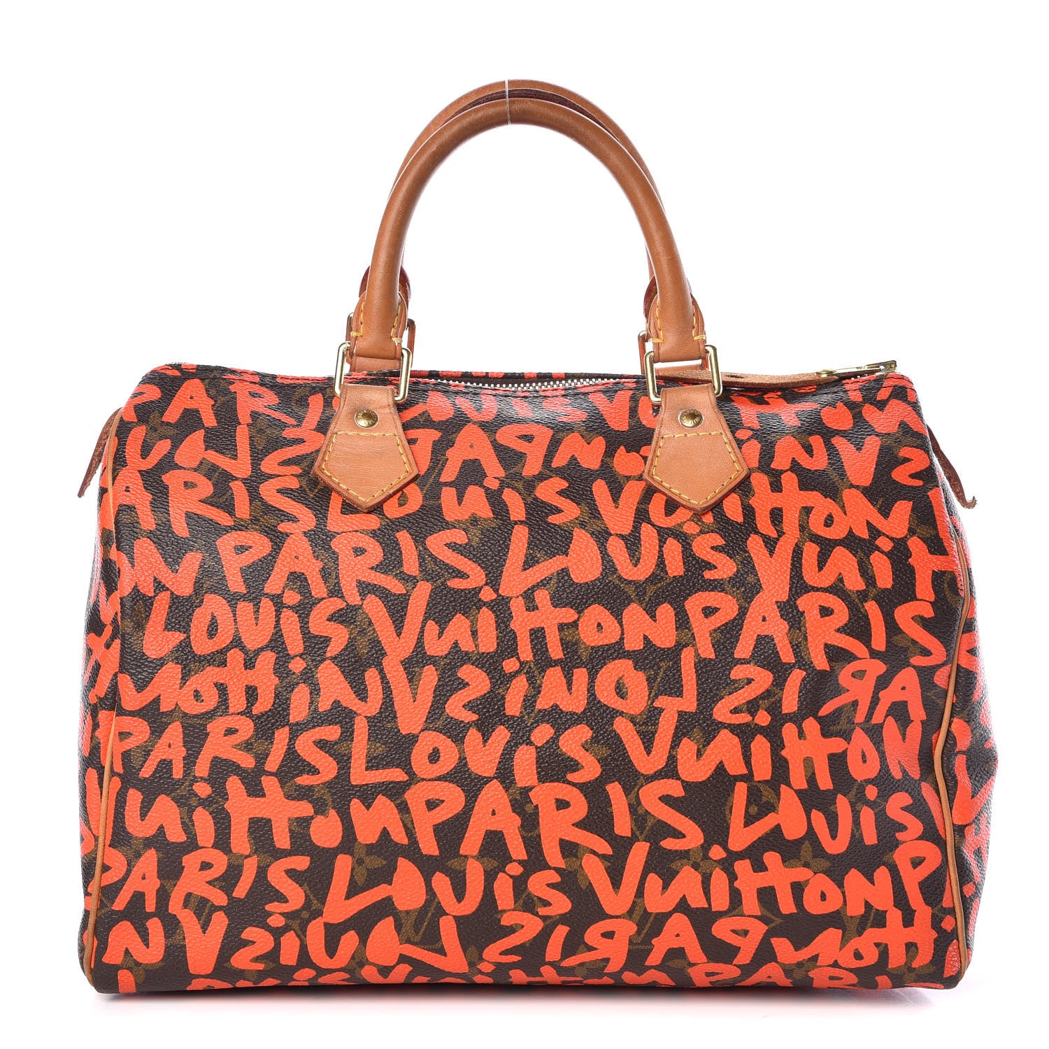 Louis Vuitton Monogram Graffiti Speedy 30 Orange 1 of 19
