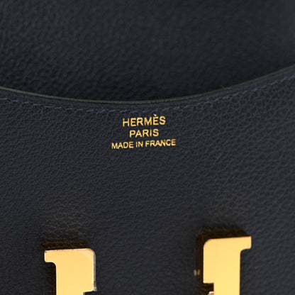 Hermes Evercolor Constance Slim Wallet Bleu Nuit 6 of 7