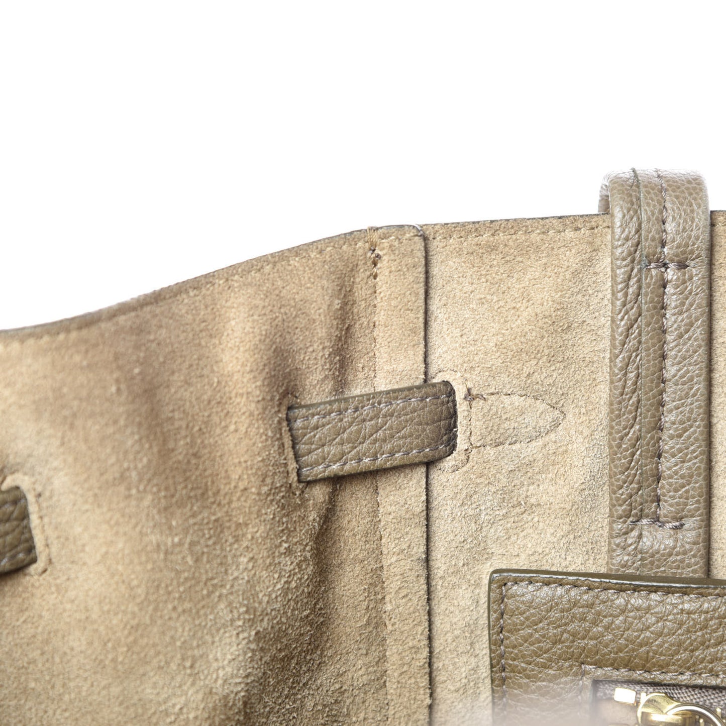 Soft Grained Calfskin Small Belt Cabas Phantom Taupe