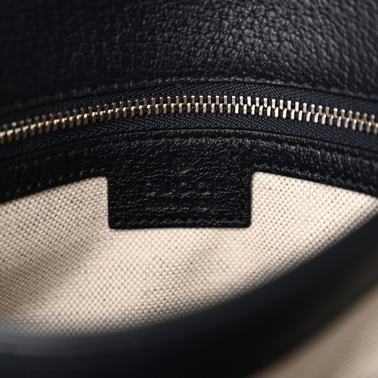 Gucci GG Supreme Monogram Textured Dollar Calfskin Web Medium Blondie Top Handle Shoulder Flap Bag Beige Blue 6 of 10
