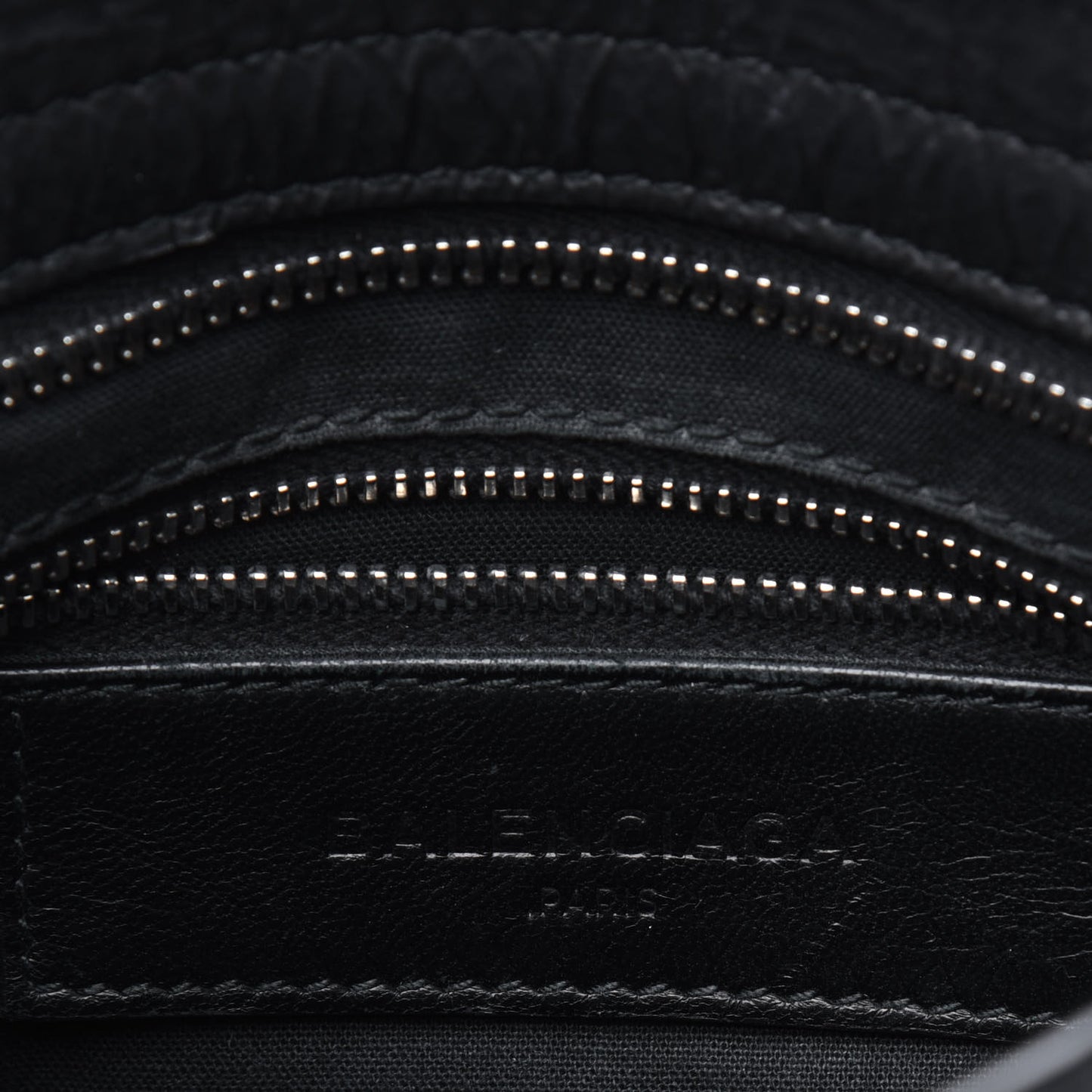 Matte Goatskin Rubber Covered Classic Hardware Mini City Black
