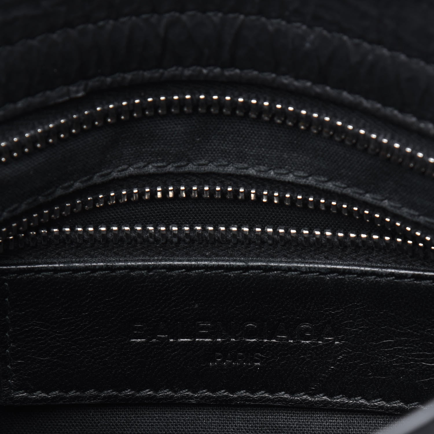 Balenciaga Matte Goatskin Rubber Covered Classic Hardware Mini City Black 5 of 18