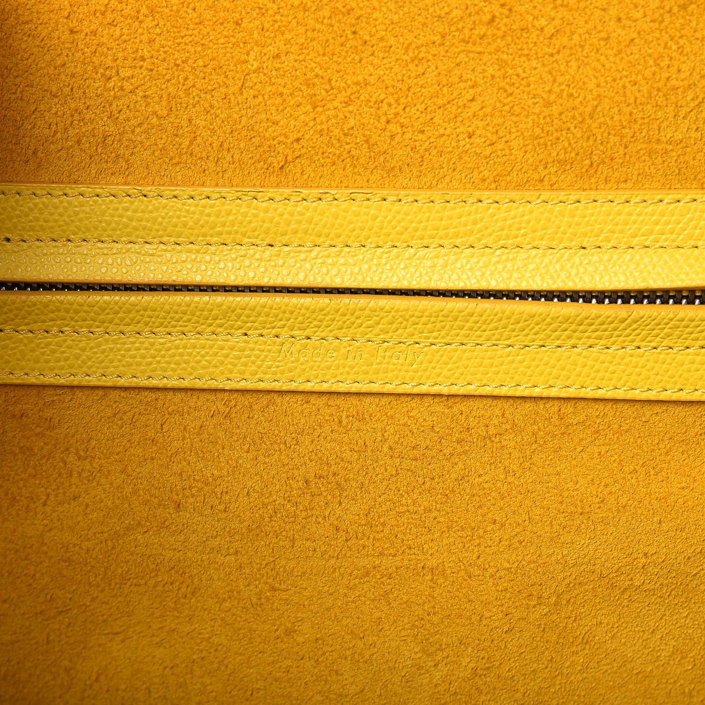 Baby Grained Calfskin Medium Phantom Luggage Sun Yellow