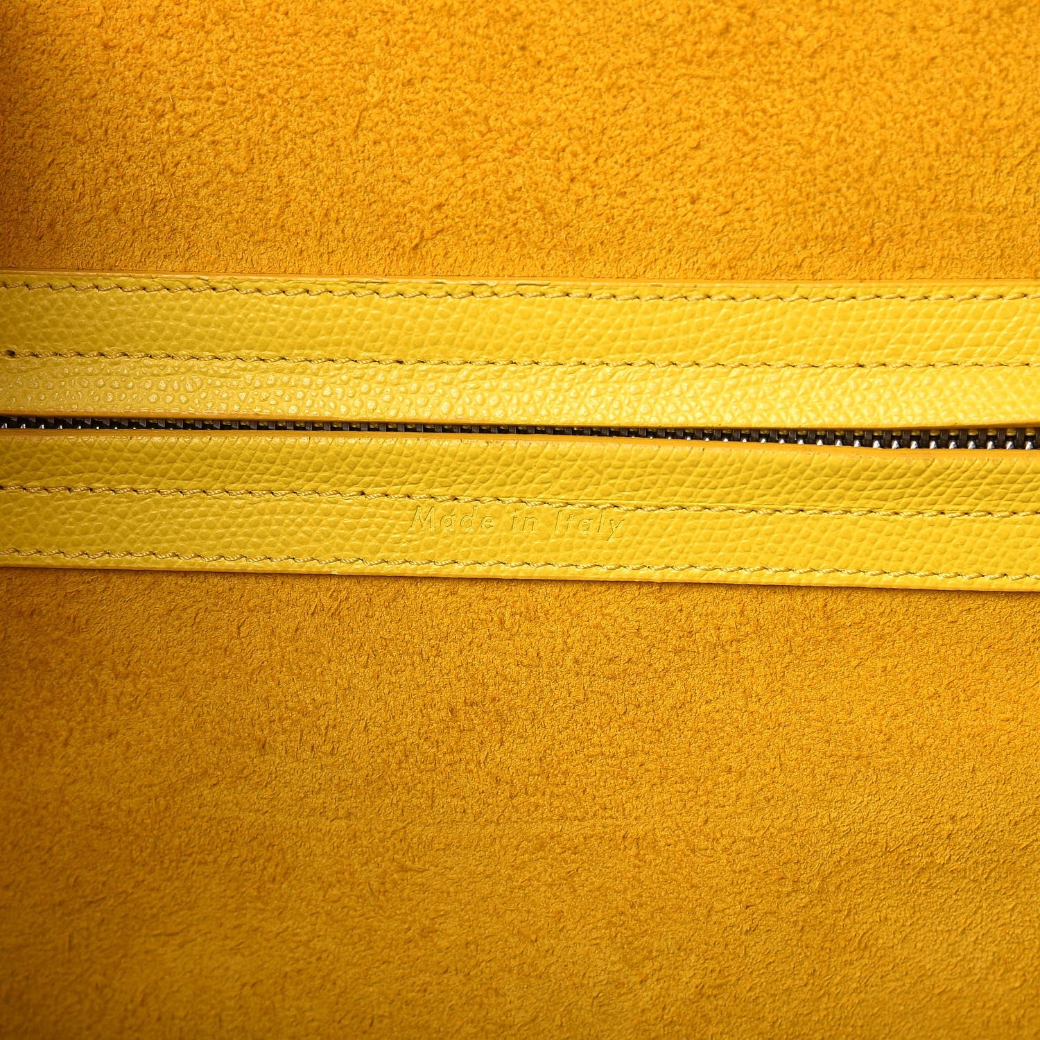 Celine Baby Grained Calfskin Medium Phantom Luggage Sun Yellow 7 of 15