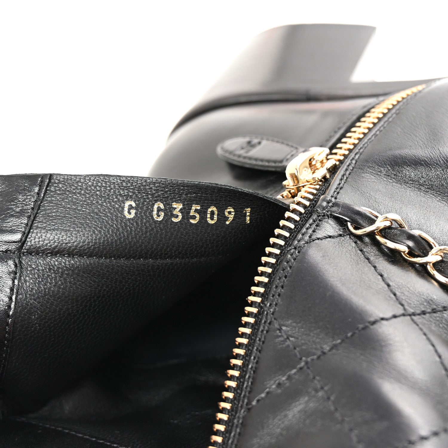 Chanel Calfskin Chain CC Cap Toe Short Boots 37.5 Black 9 of 10