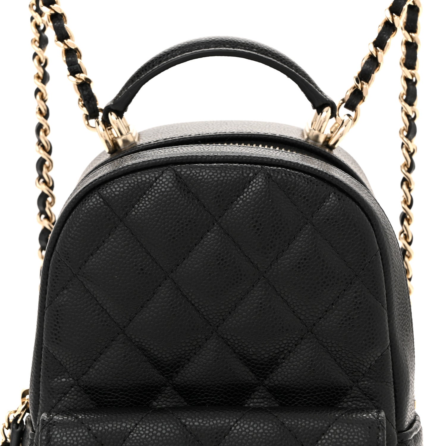 Chanel Caviar Quilted CC Mini Classic Backpack Black 8 of 11