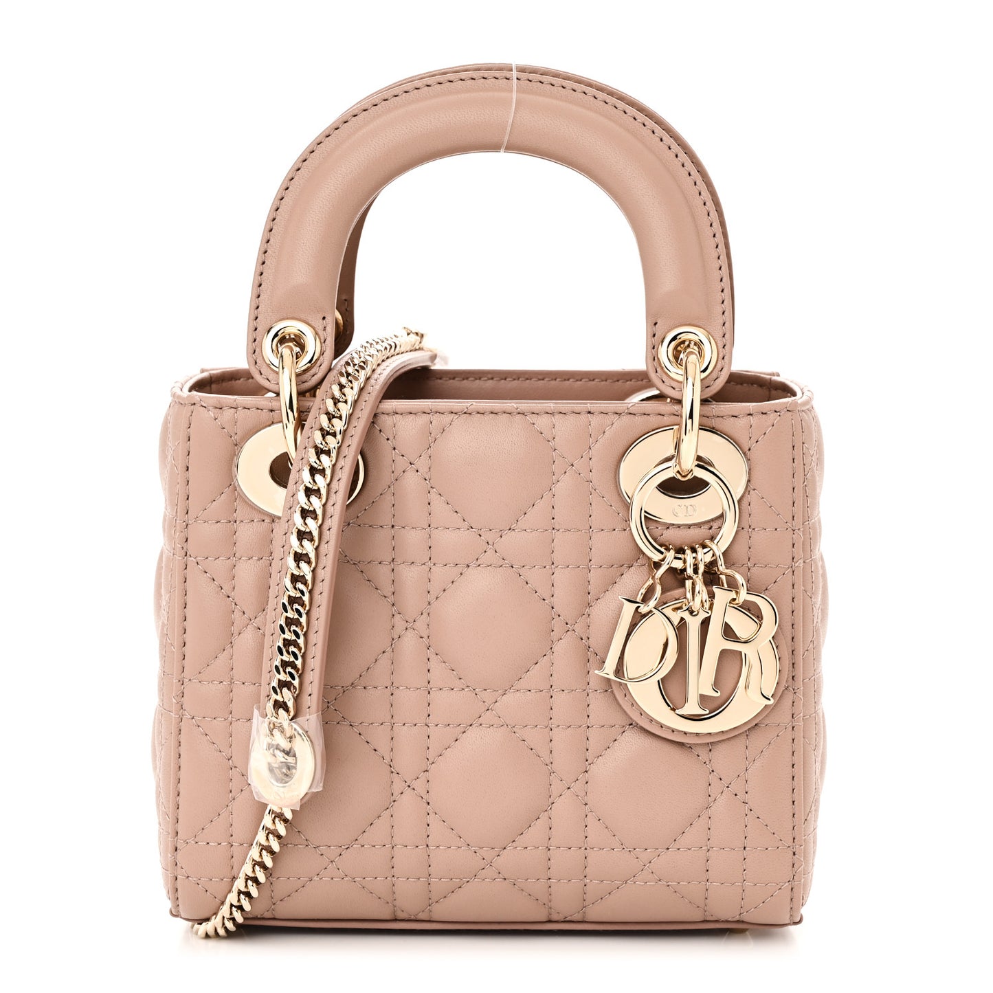 Lambskin Cannage Mini Lady Dior Fard