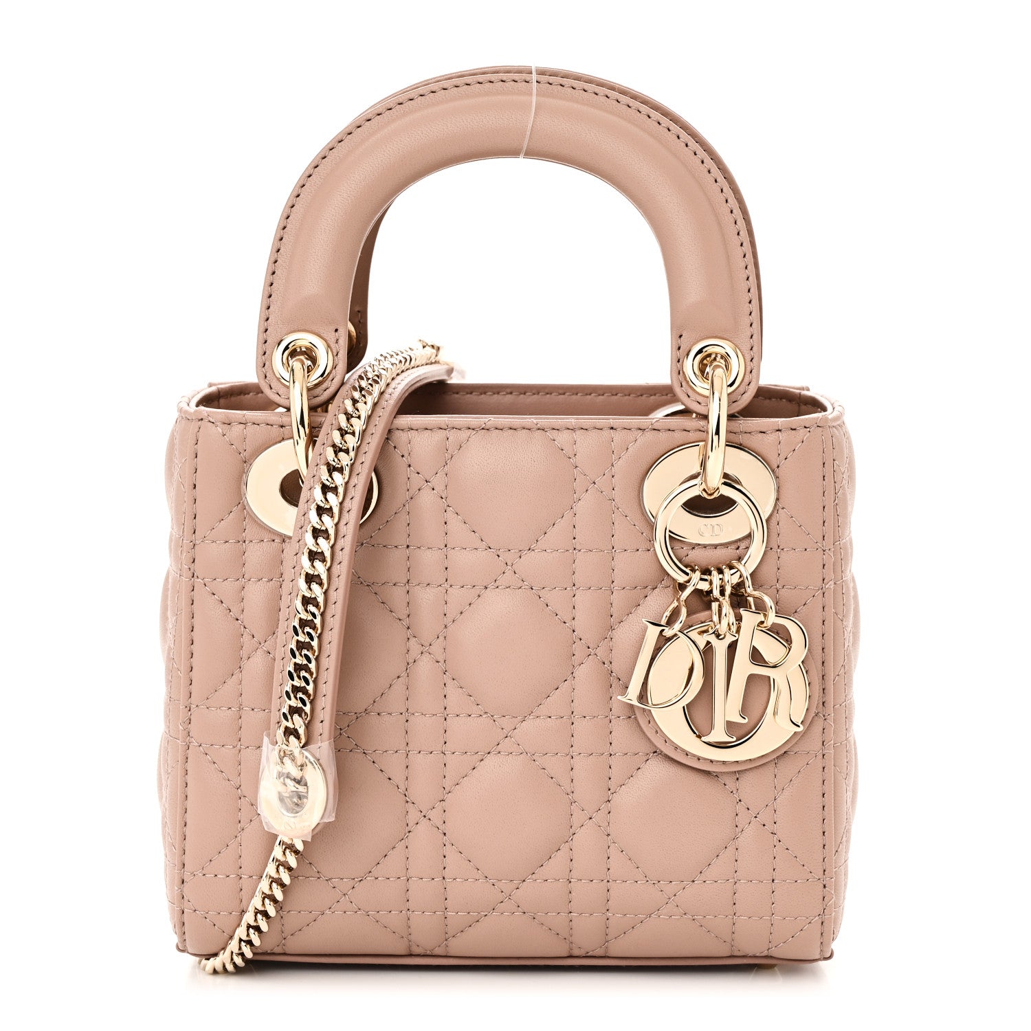 Christian Dior Lambskin Cannage Mini Lady Dior Fard 1 of 9